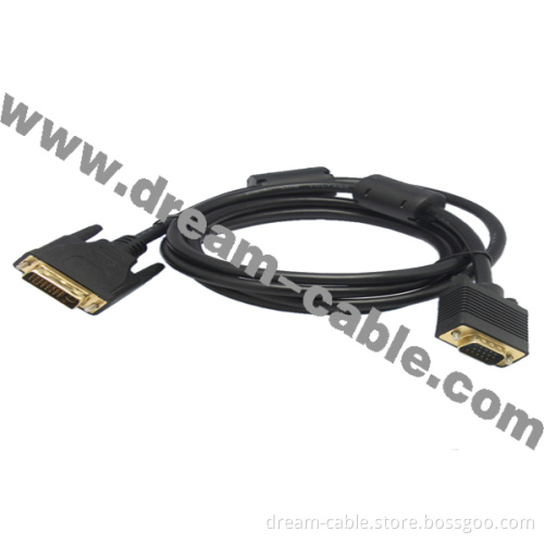 DVI Male to VGA Male Cable for Computer (YTX142)